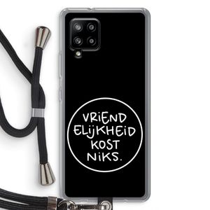 Vriendelijkheid: Samsung Galaxy A42 5G Transparant Hoesje met koord