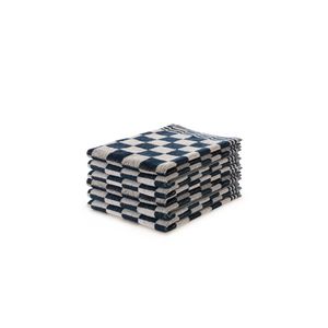 Ten Cate Keukendoeken Set Blok 50x50 - blauw - set van 6