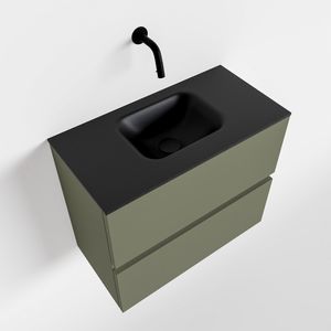 Toiletmeubel Mondiaz Ada | 60 cm | Meubelkleur Army | Lex wastafel Urban Midden | Zonder kraangat