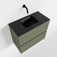 Toiletmeubel Mondiaz Ada | 60 cm | Meubelkleur Army | Lex wastafel Urban Midden | Zonder kraangat