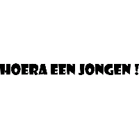 Hoera een jongen - Muursticker