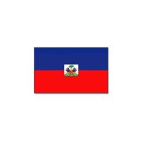 Vlag Haiti - 90 x 150 cm - landen thema - supporter/fan decoratie artikelen