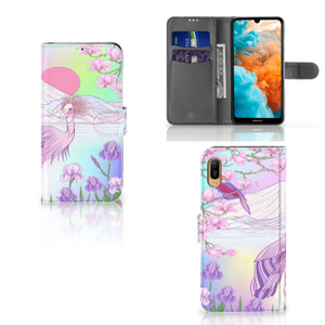 Huawei Y6 (2019) Telefoonhoesje met Pasjes Bird