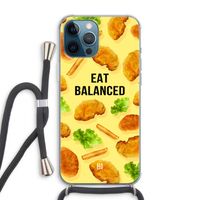 Eat Balanced: iPhone 12 Pro Max Transparant Hoesje met koord