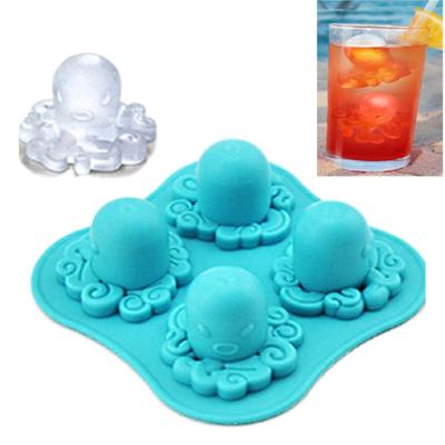 Schattig Octopus mal Silicone Ice Cube Tools ijs Cube lade / ijs van schimmel