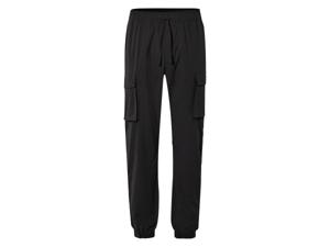 LIVERGY Heren cargobroek (Zwart, XL)
