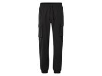 LIVERGY Heren cargobroek (Zwart, XL)