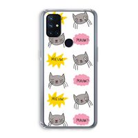 Meow: OnePlus Nord N10 5G Transparant Hoesje