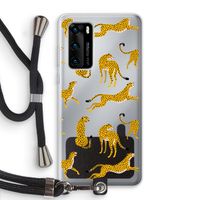 Luipaard: Huawei P40 Transparant Hoesje met koord