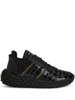 Giuseppe Zanotti baskets Urchin à effet peau de crocodile - Noir - thumbnail