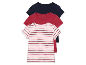 lupilu 3 peuters T-shirts (98/104, Marineblauw/strepen/rood)