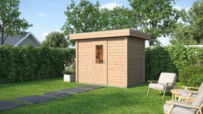 Lugarde Select Modern tuinhuis Hoeven 300x200cm - Onbehandeld- Plat dak- - Lugarde Select