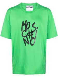 Moschino t-shirt en coton à logo imprimé - Vert