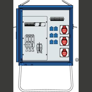 AS Schwabe V-E 2 44 kVA Bouwstroomverdeler 61842 400 V 63 A