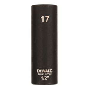 DeWalt Accessoires Impact dop 17mm 1/2" (Lang - 78mm) - DT7551-QZ