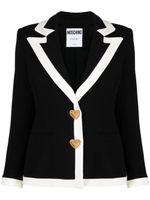 Moschino blazer à simple boutonnage - Noir - thumbnail