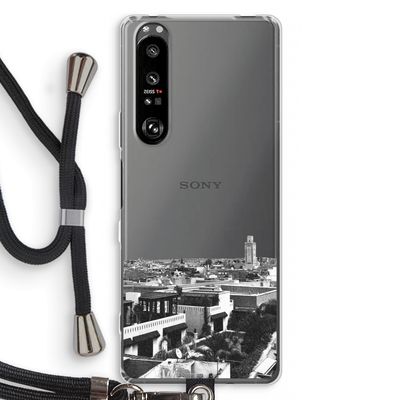 Marrakech Skyline : Sony Xperia 1 III Transparant Hoesje met koord