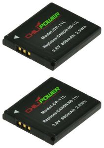 ChiliPower NB-11L accu voor Canon - 800mAh - 2-Pack