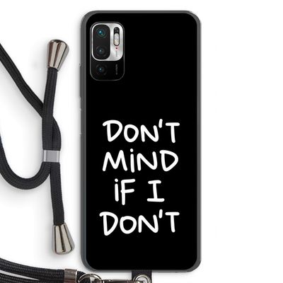 Don't Mind: Xiaomi Redmi Note 10 5G Transparant Hoesje met koord