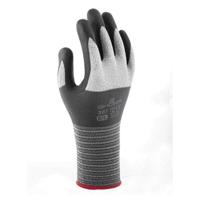 Handschoen Showa 381 grip nitril M grijs