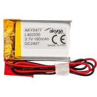 Akyga LP402030 Accupack Batterijgrootte: Speciaal LiPo 3.7 V 190 mAh Akyga LP402030 Accupack Batterijgrootte: Speciaal LiPo 3.7 V 190 mAh