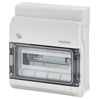 Hensel 61001104 KV PC 9112 Kleine verdeelkast Opbouw (op muur) Aantal groepen: 12 Aantal rijen: 1 Inhoud: 1 stuk(s)