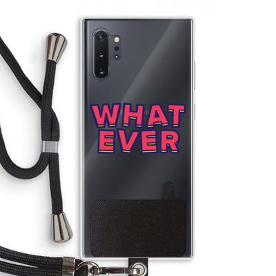 Whatever: Samsung Galaxy Note 10 Plus Transparant Hoesje met koord
