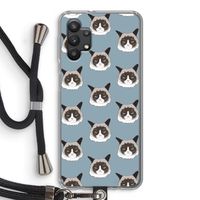 It's a Purrr Case: Samsung Galaxy A32 5G Transparant Hoesje met koord