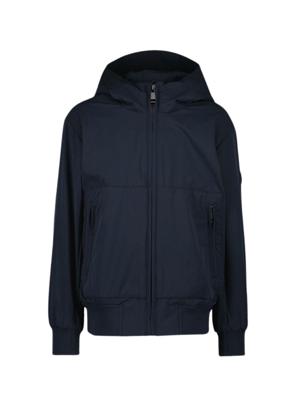 Hooded Four-Way Stretch Jacket Dark Navy Blue
