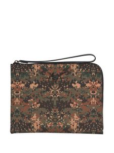 Giuseppe Zanotti pochette Fabian à motif camouflage - Marron