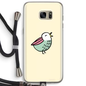 Birdy: Samsung Galaxy S7 Edge Transparant Hoesje met koord