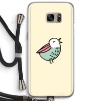 Birdy: Samsung Galaxy S7 Edge Transparant Hoesje met koord