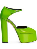 Giuseppe Zanotti escarpins Bebe à semelle plateforme - Vert - thumbnail