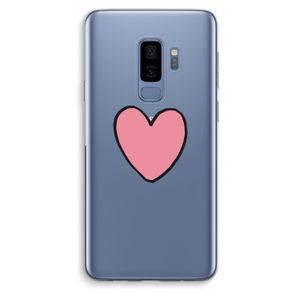 Hartje: Samsung Galaxy S9 Plus Transparant Hoesje