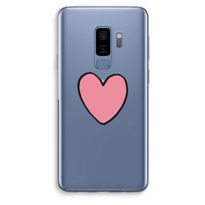 Hartje: Samsung Galaxy S9 Plus Transparant Hoesje