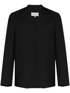 Maison Margiela blazer à design sans col - Noir