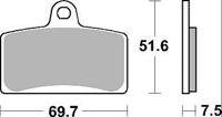 TRW Brake pad mcb 780 sv sintered metal