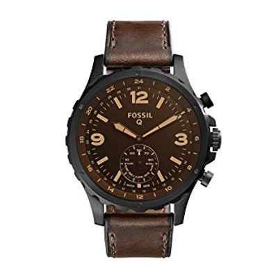Horlogeband Fossil FTW1159 Leder Bruin 24mm