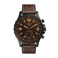 Horlogeband Fossil FTW1159 Leder Bruin 24mm