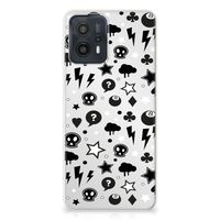 Silicone Back Case Motorola Moto G23 | G13 Silver Punk