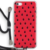 Watermelon: iPhone 5 / 5S / SE Transparant Hoesje met koord