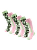 Poederbaas Skisokken Dames 6-pack Avocado-35/38