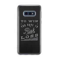 Risk loss: Samsung Galaxy S10e Transparant Hoesje