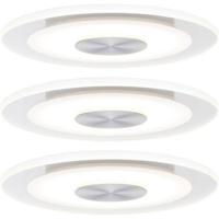 Paulmann 92907 Whirl LED-inbouwlamp Set van 3 stuks LED LED vast ingebouwd 4.9 W Aluminium (geborsteld), Satijn