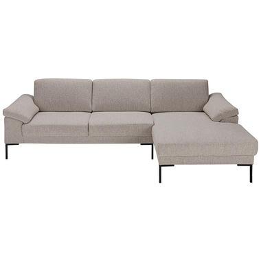 Bank Tom met chaise longue rechts - Java - beige - Leen Bakker