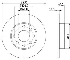 Remschijf 8DD355100431