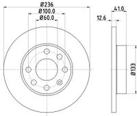 Remschijf 8DD355100431