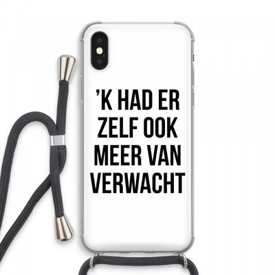 Meer verwacht: iPhone XS Max Transparant Hoesje met koord