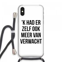 Meer verwacht: iPhone XS Max Transparant Hoesje met koord
