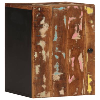 Badkamerwandkast 38x33x48 cm massief recycled hout
